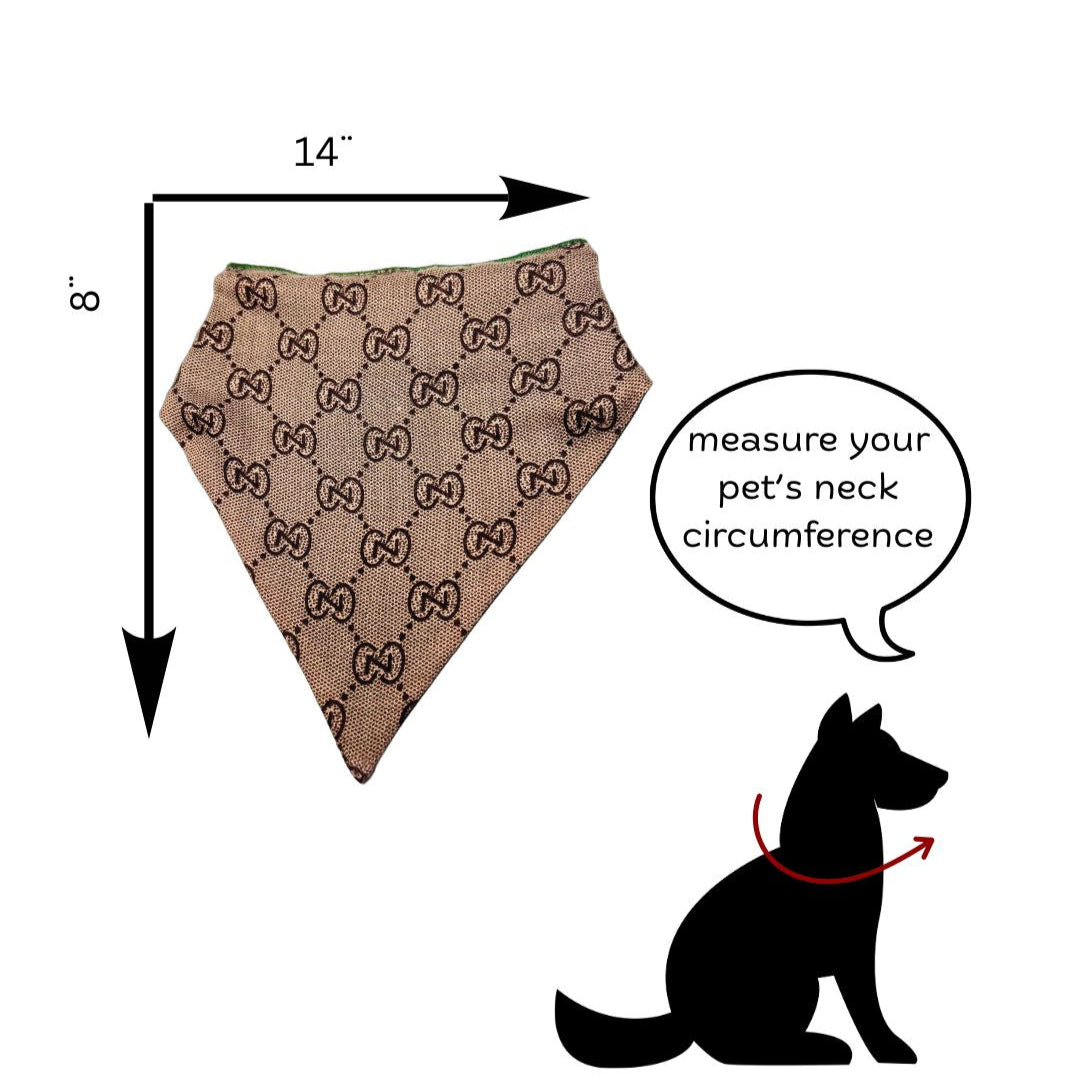 Gigi Luxe Reversible Bandana SIZE M