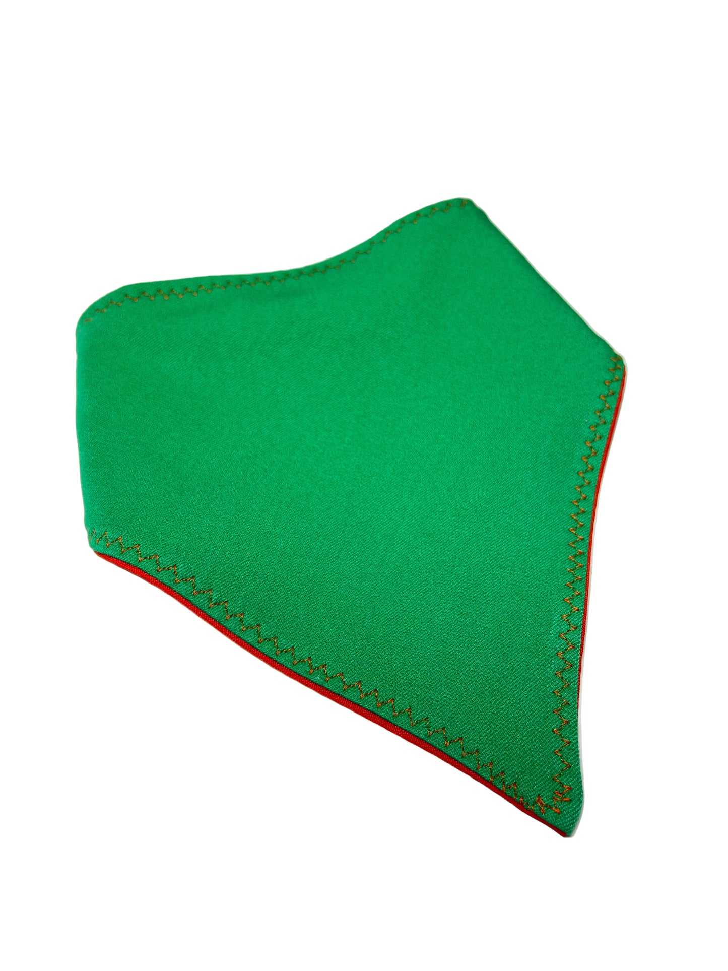 Reversible Dog Bandana – Orange & Green size M