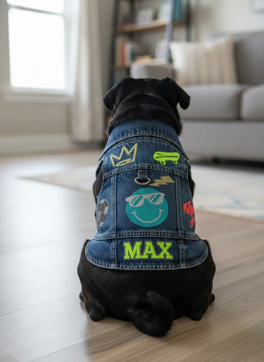 Handmade Denim Jacket for Dogs
