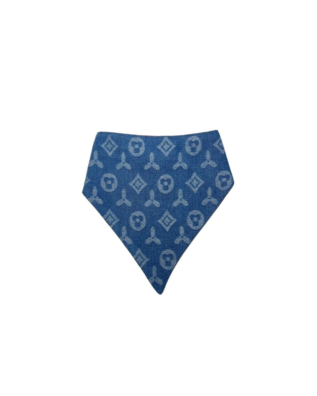 Doggy Vuton Reversible Denim Bandana