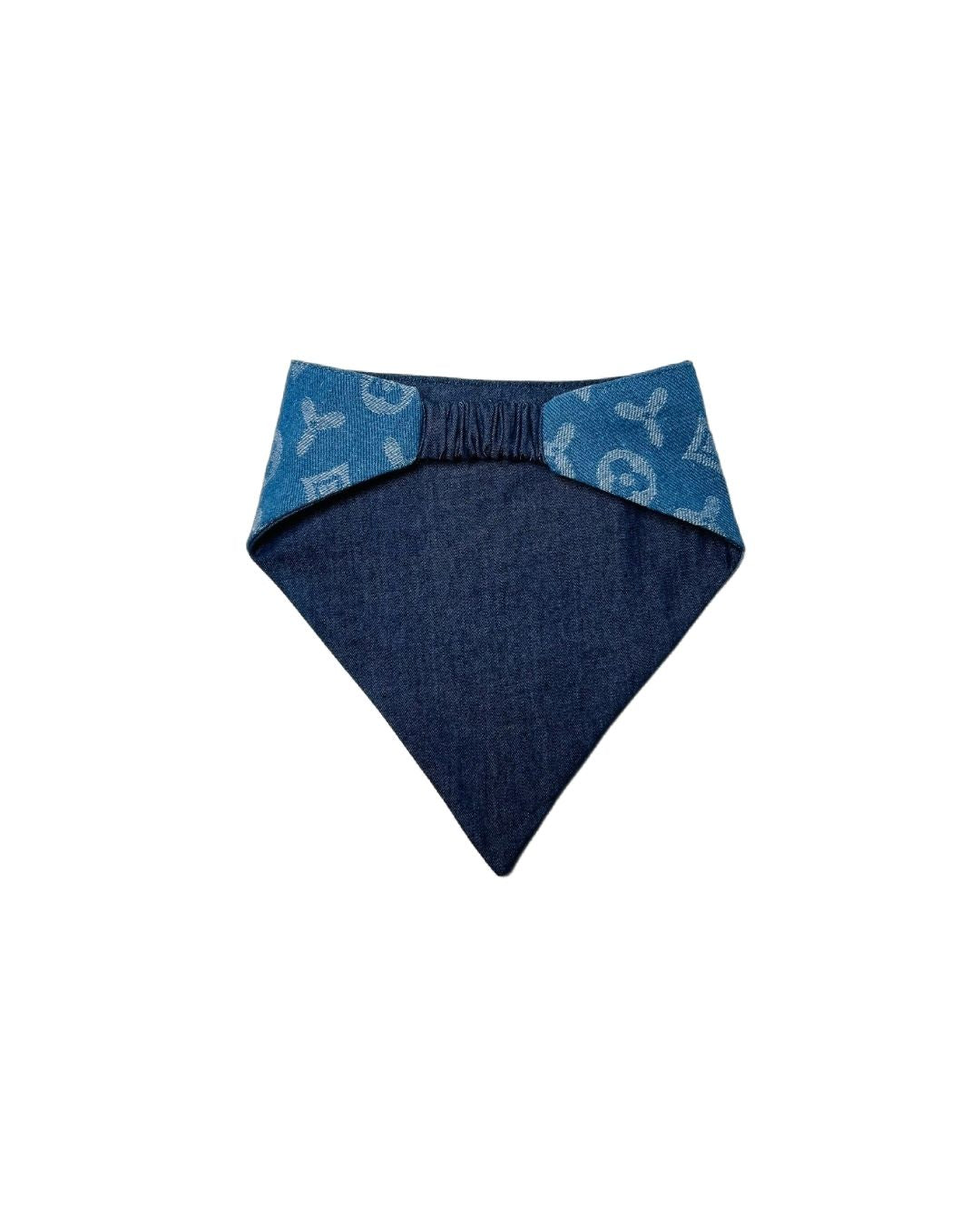 Doggy Vuton Reversible Denim Bandana