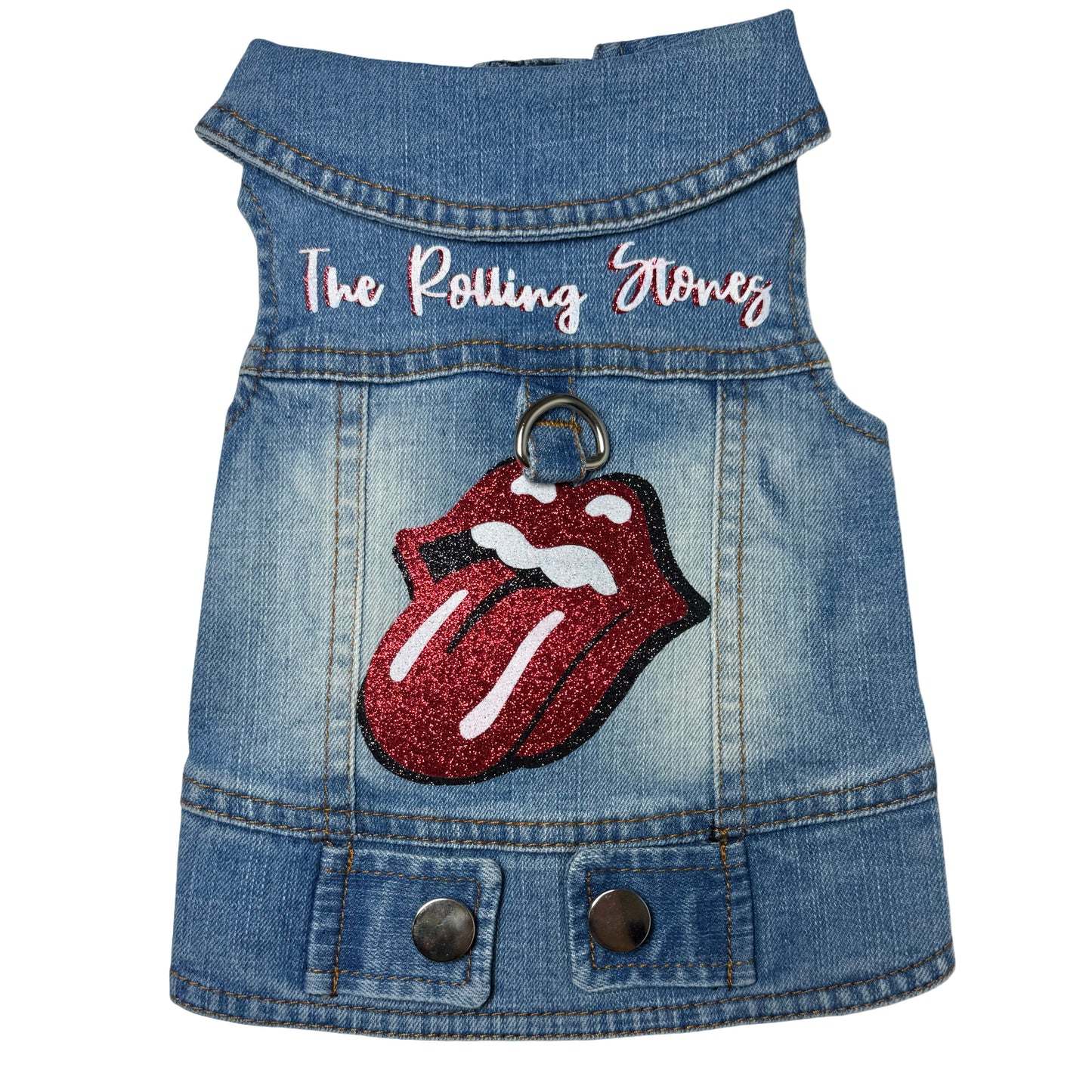 Handmade Rock Dog Jacket – Rolling Stones Edition SIZE S to L
