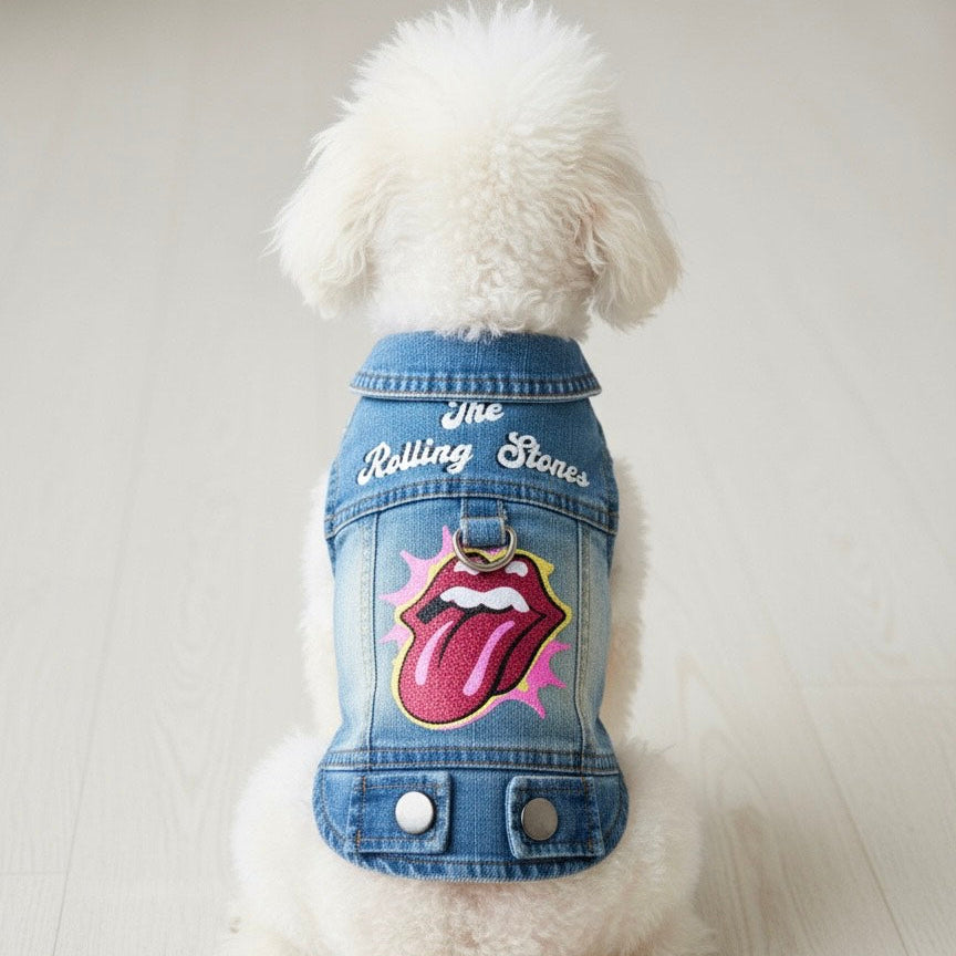 Rock Vibes Only – Custom Dog Jacket SIZE S to L