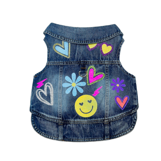 Handmade Jacket-Style Harness – Colorful Shine -Sizes S to XL